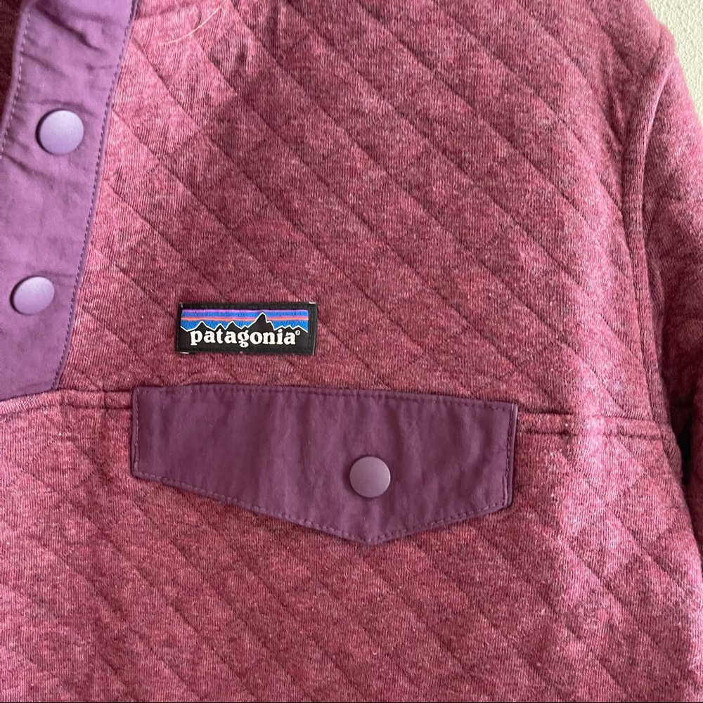 ❌‼️SOLD‼️❌ Patagonia Maroon Button Quilted Crewneck - Picture 2 of 7
